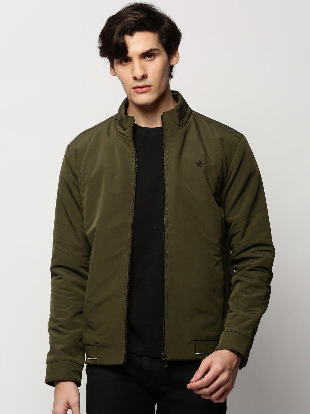 showoff mock collar windcheater bomber jacket