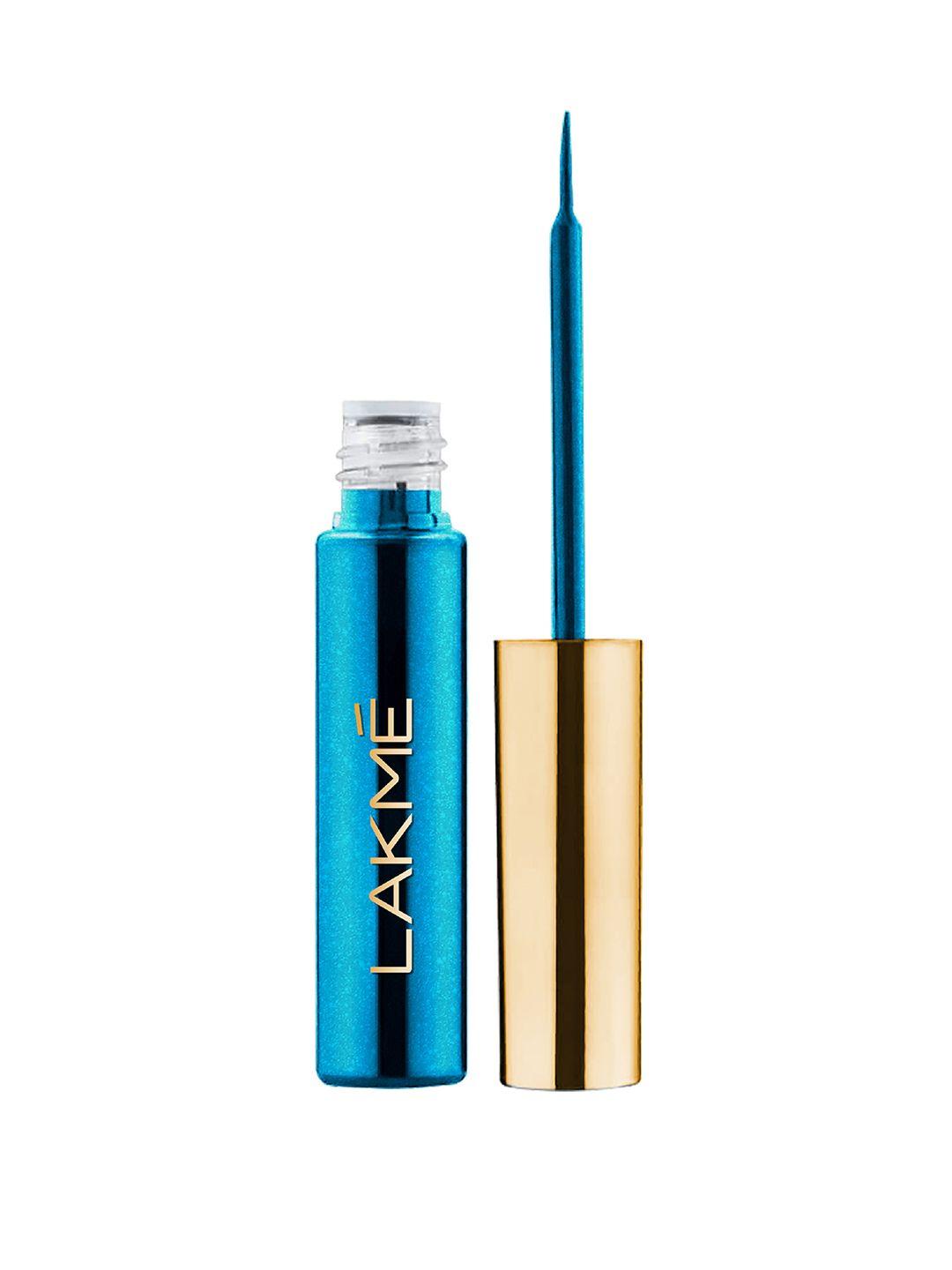 lakme glitterati collection shine eye liner 4.5 ml - darling blue