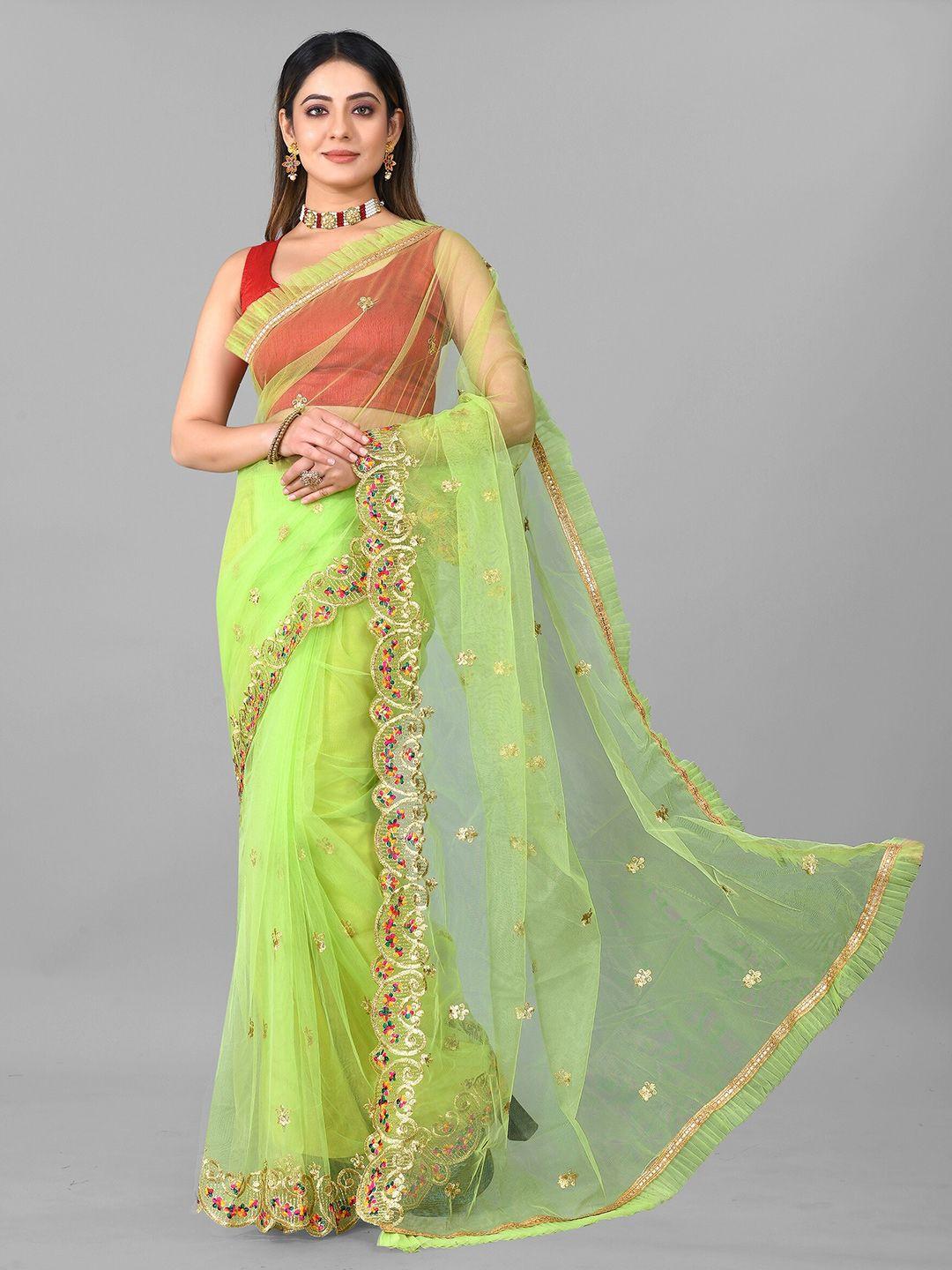 barkiya creation ethnic motifs embellished embroidered saree