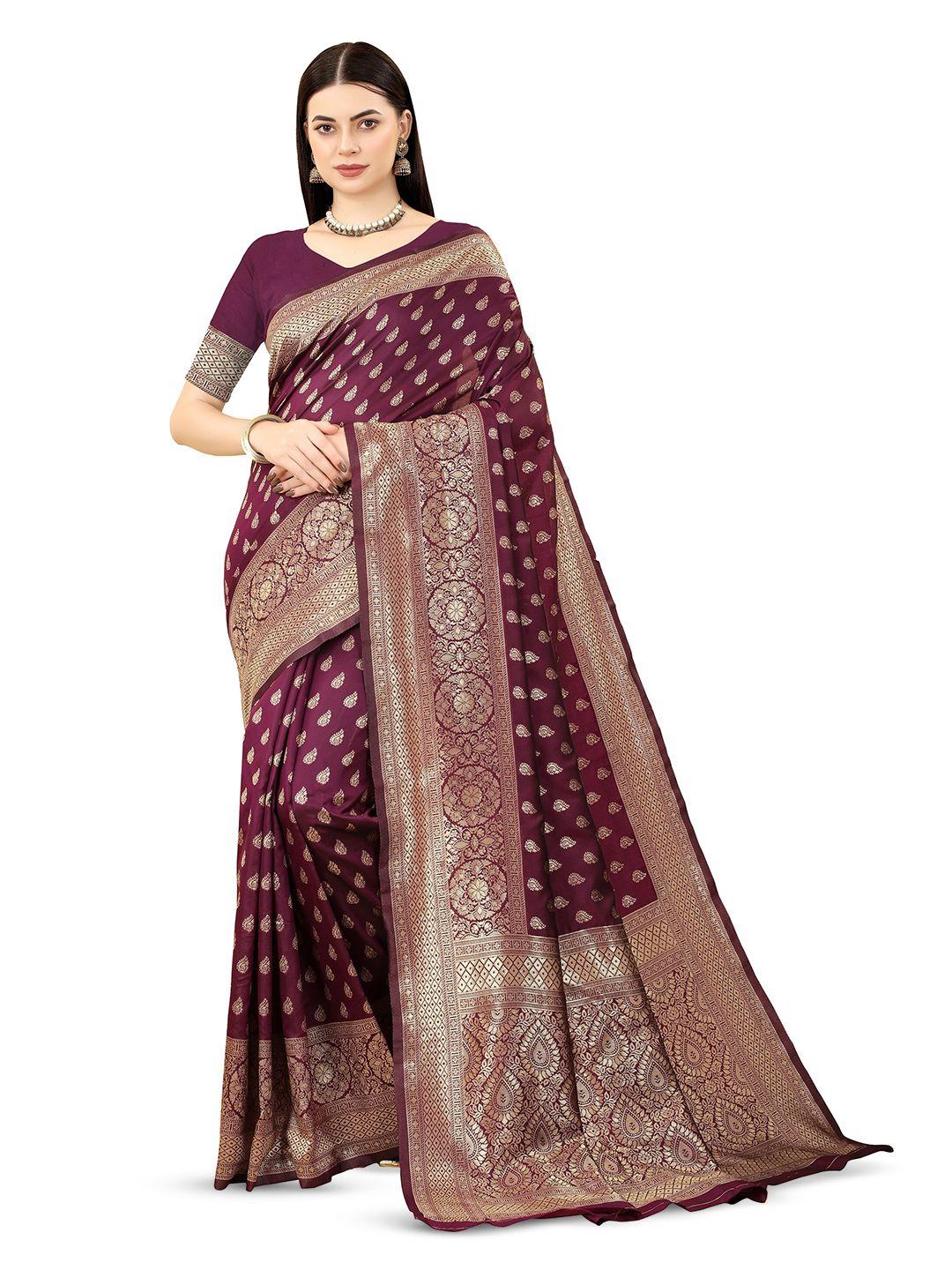 dwiza enterprise ethnic motif woven design zari banarasi saree