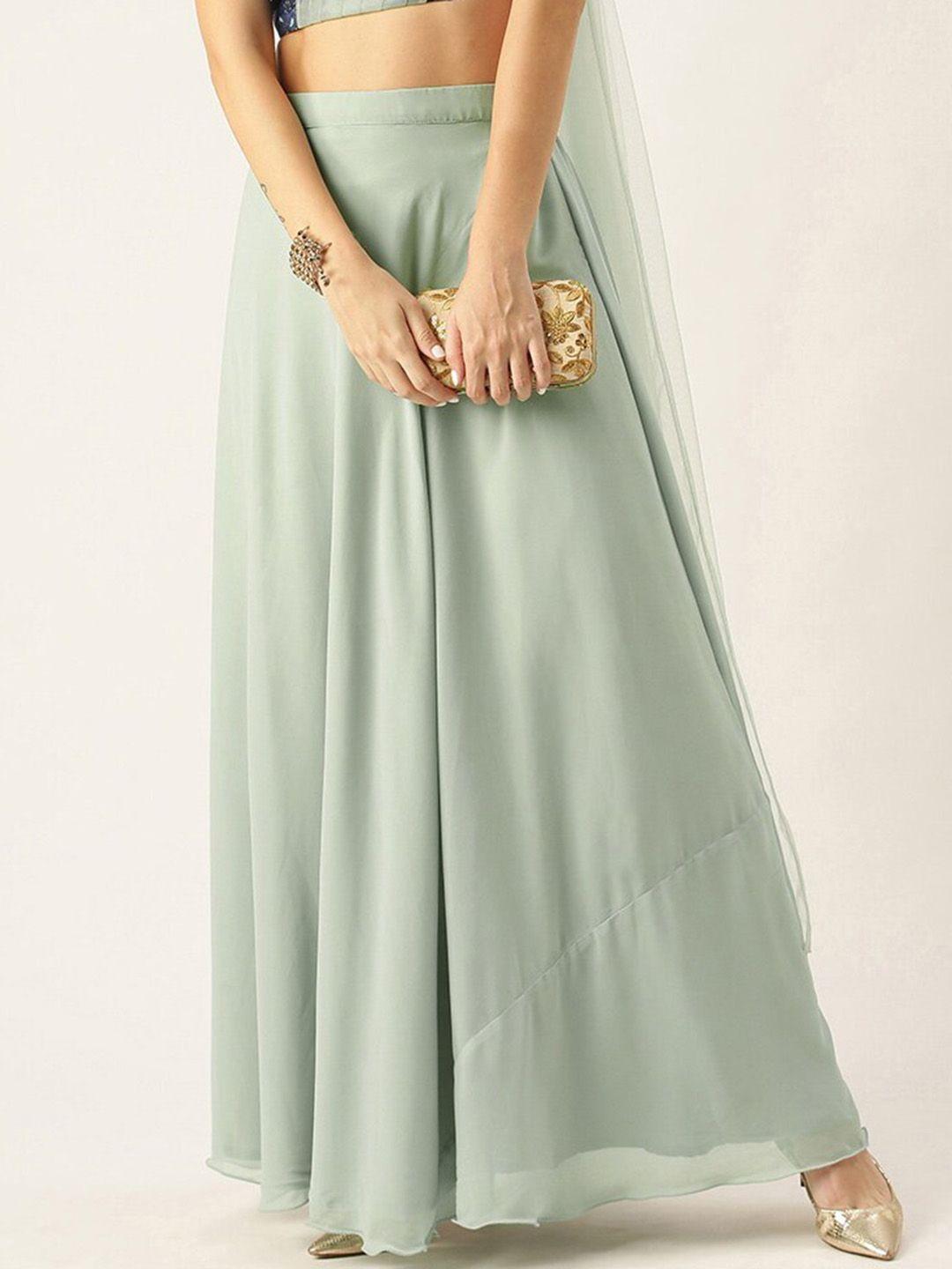 ethnovog georgette flared maxi skirt