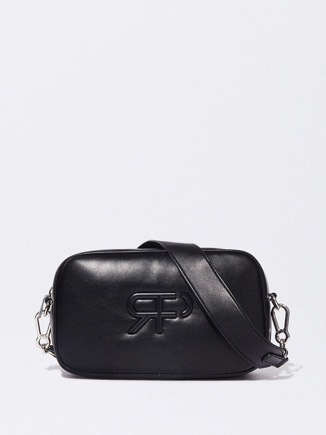 parfois brand logo textured detail structured sling bag