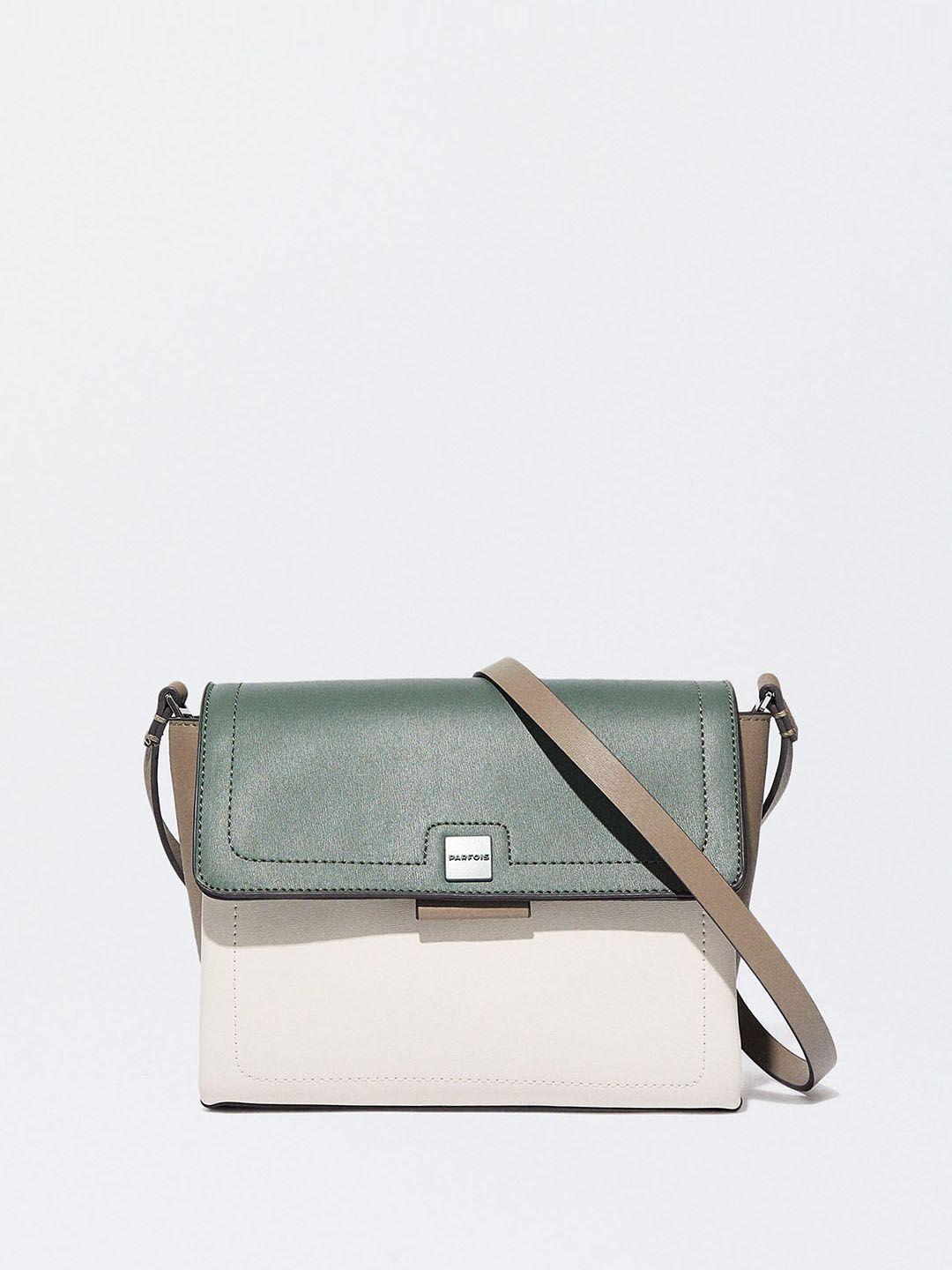 parfois colourblocked structured sling bag