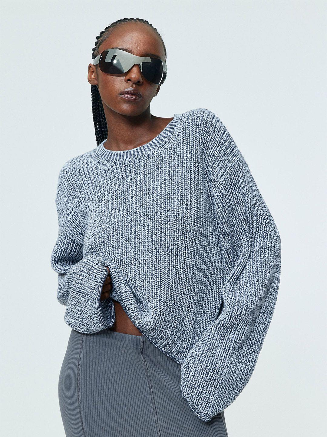 h&m loose-fit round neck jumper