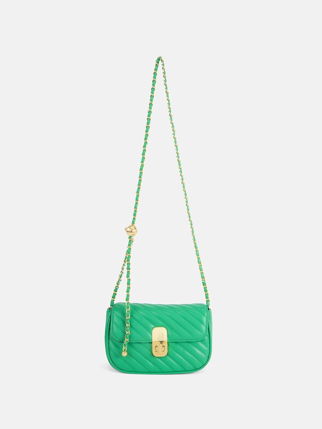 kazo structured sling bag with quilted