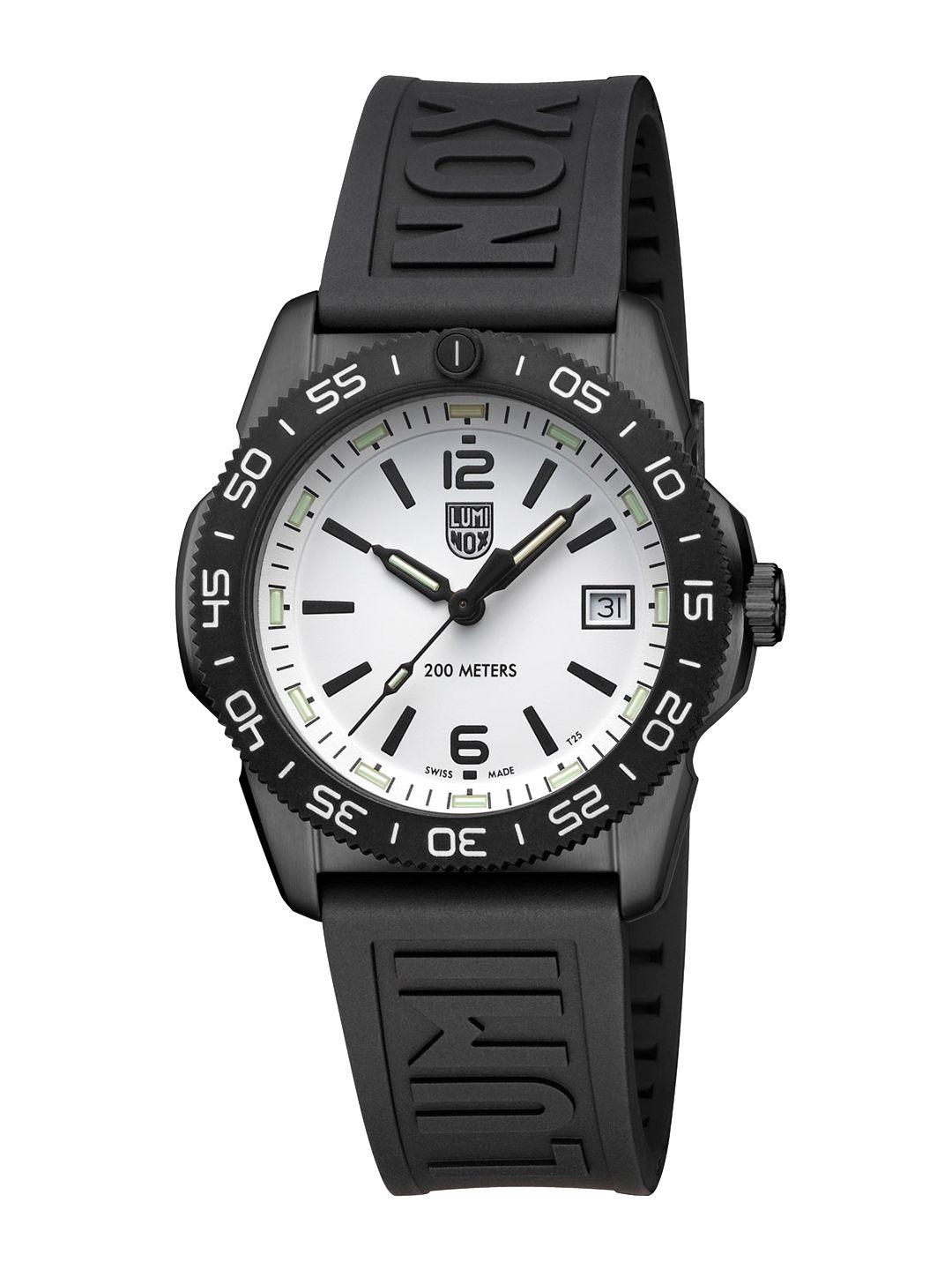 luminox men pacific diver printed dial wrap around straps analogue watch xs.3127m