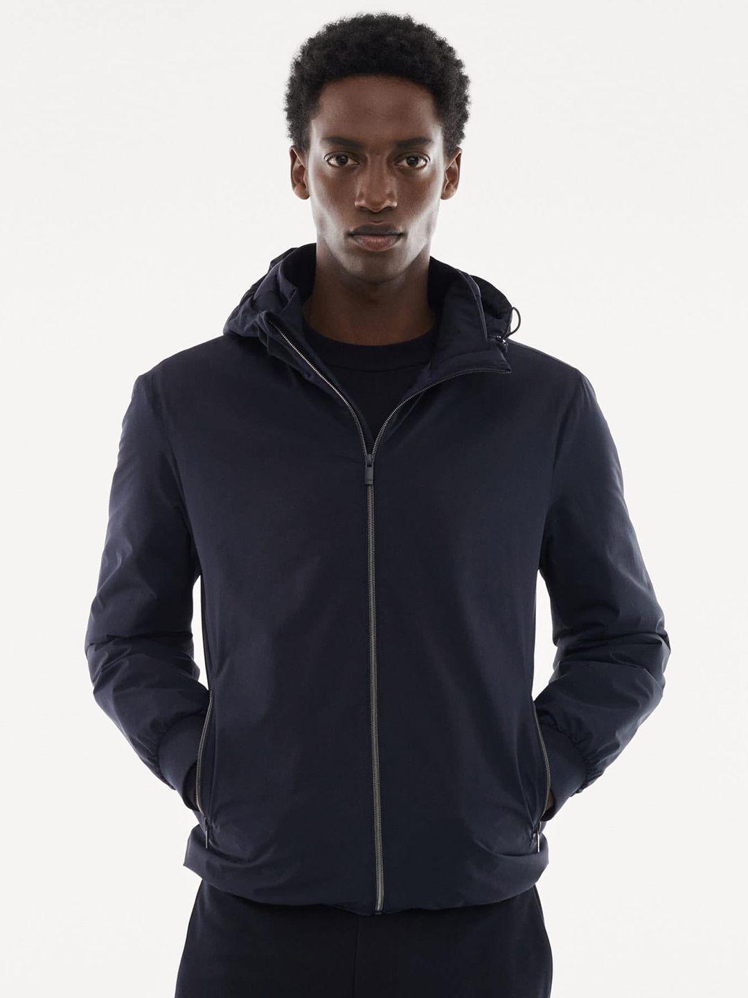 mango man water-repellent bomber jacket