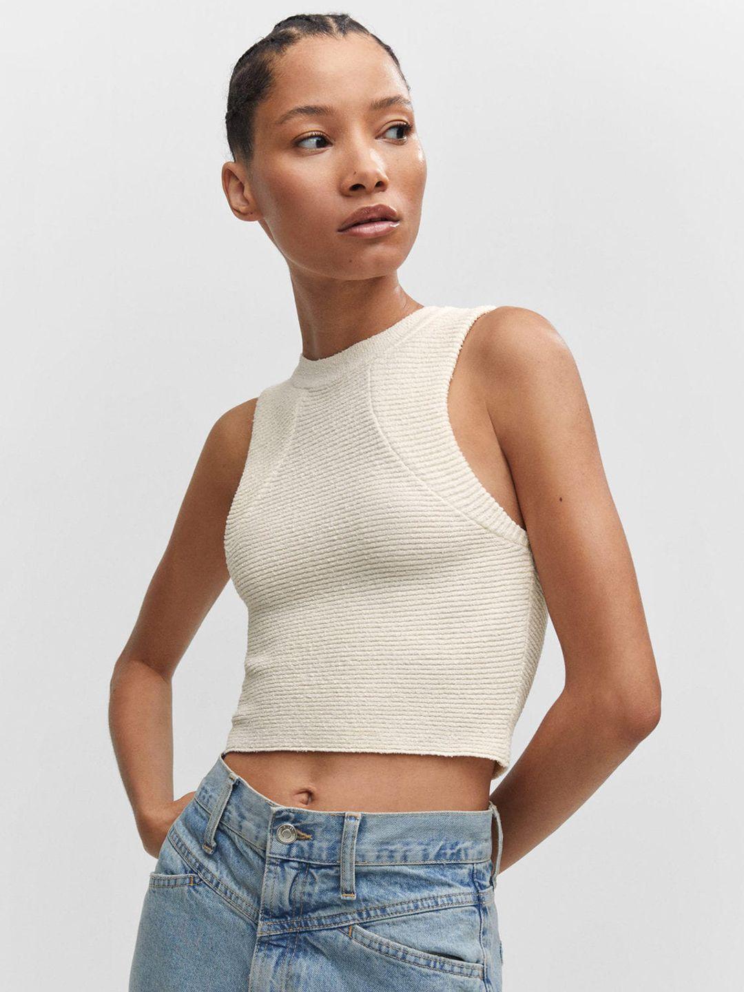 mango knitted crop top