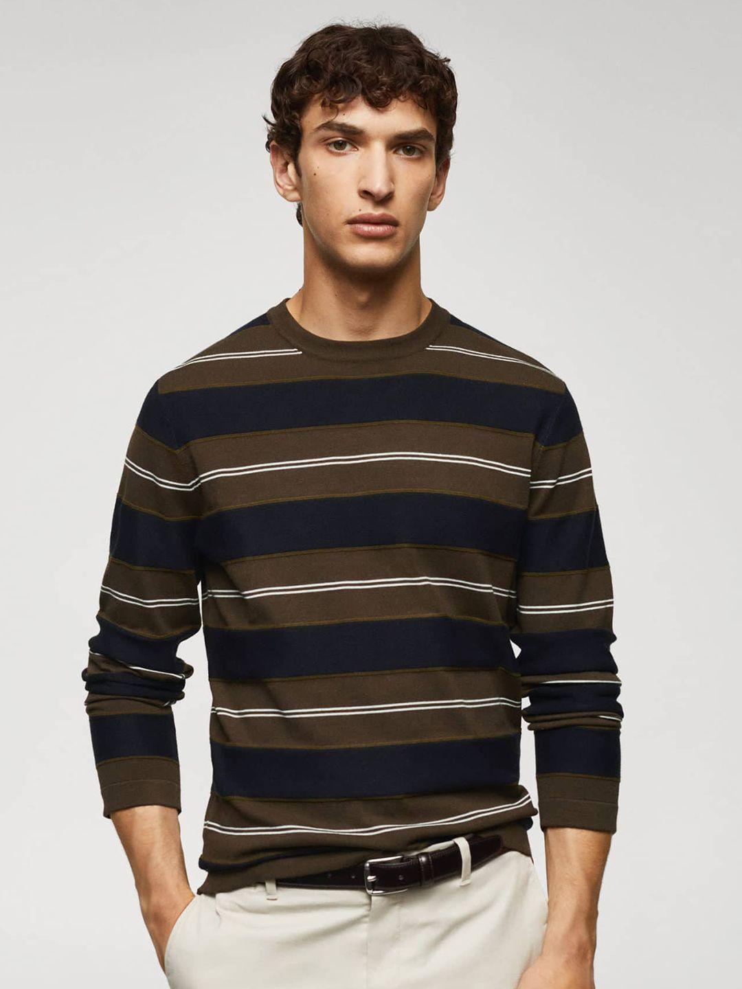 mango man striped pullover