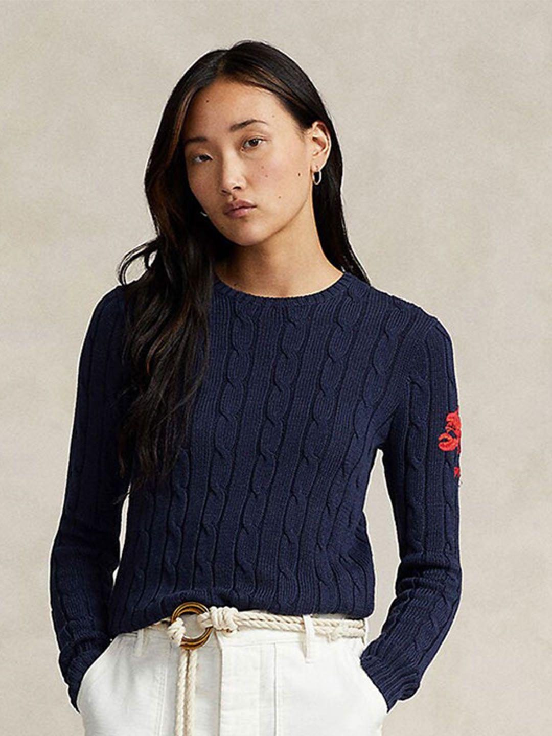 polo ralph lauren cotton cable knit pullover sweater