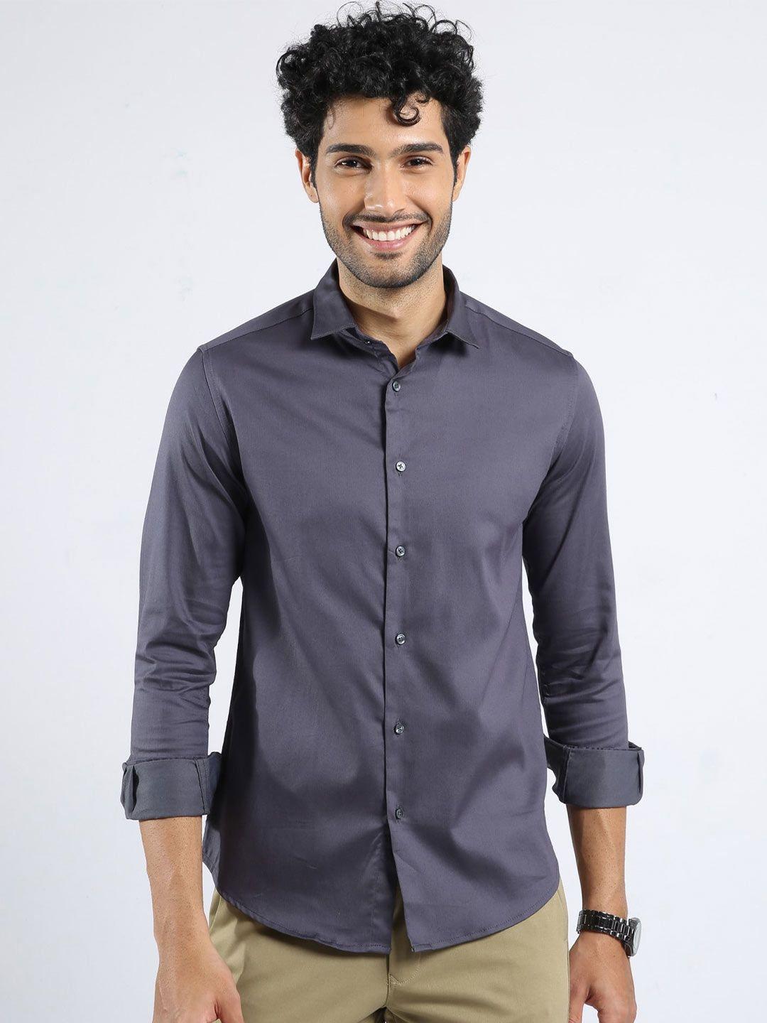 badmaash slim fit cotton casual shirt