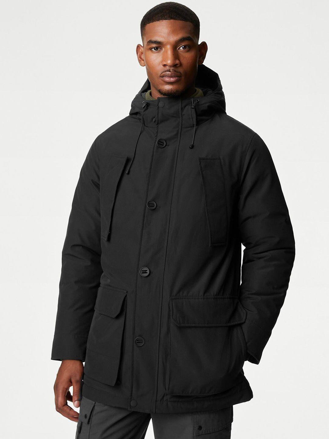 marks & spencer hooded lightweight longline parka jacket