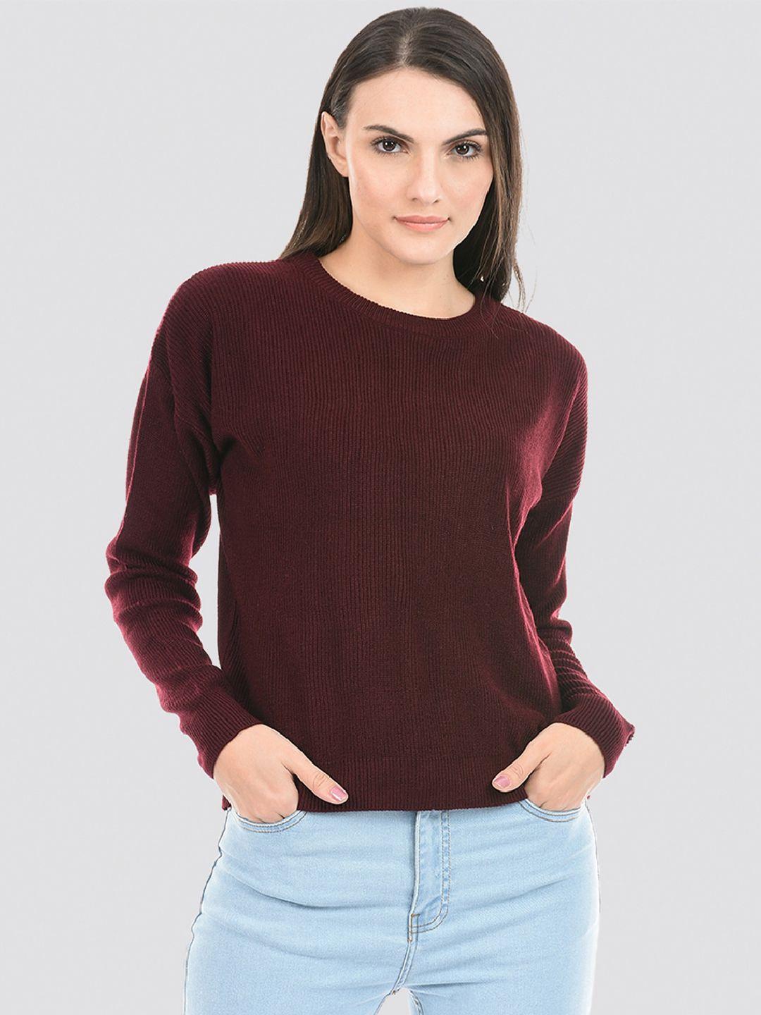 portobello round neck acrylic pullover