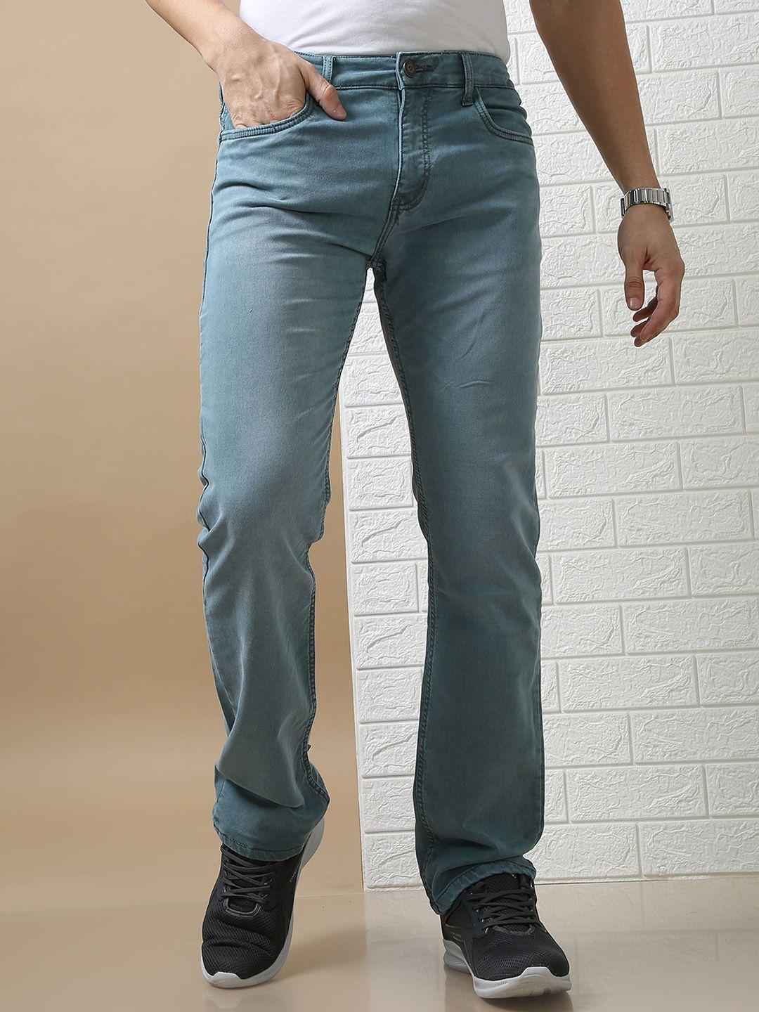 vudu men comfort relaxed fit clean look cotton jeans