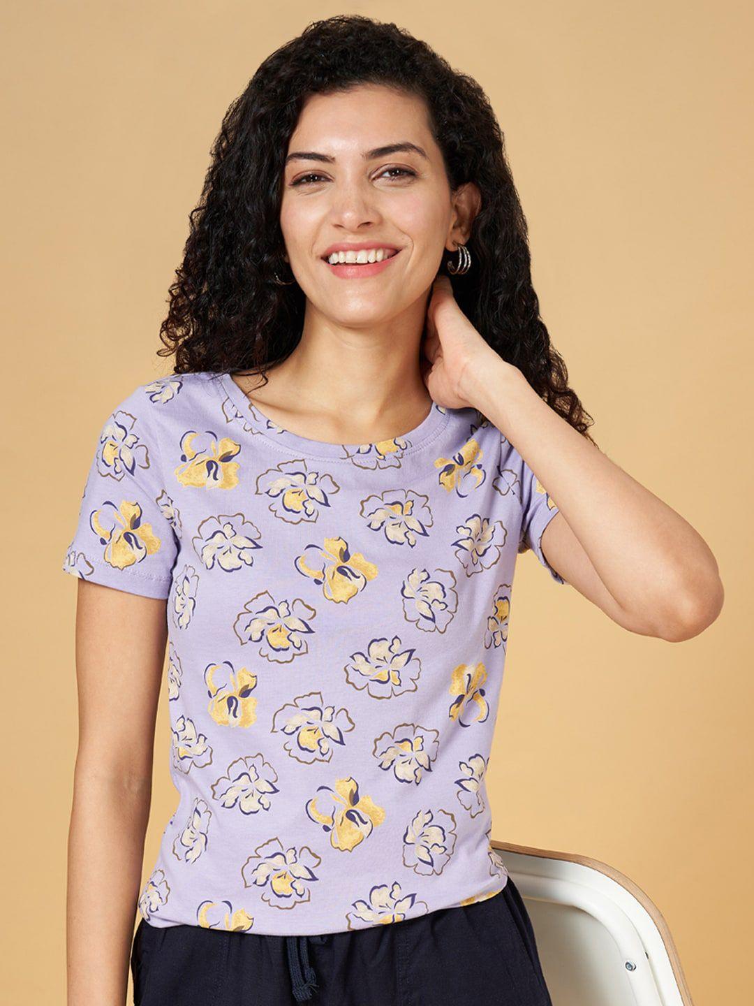 honey by pantaloons floral printed cotton t-shirt