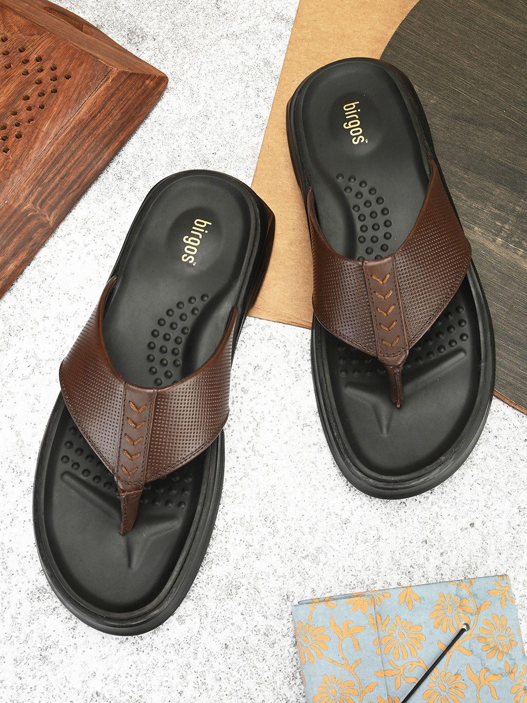 birgos men leather comfort sandals