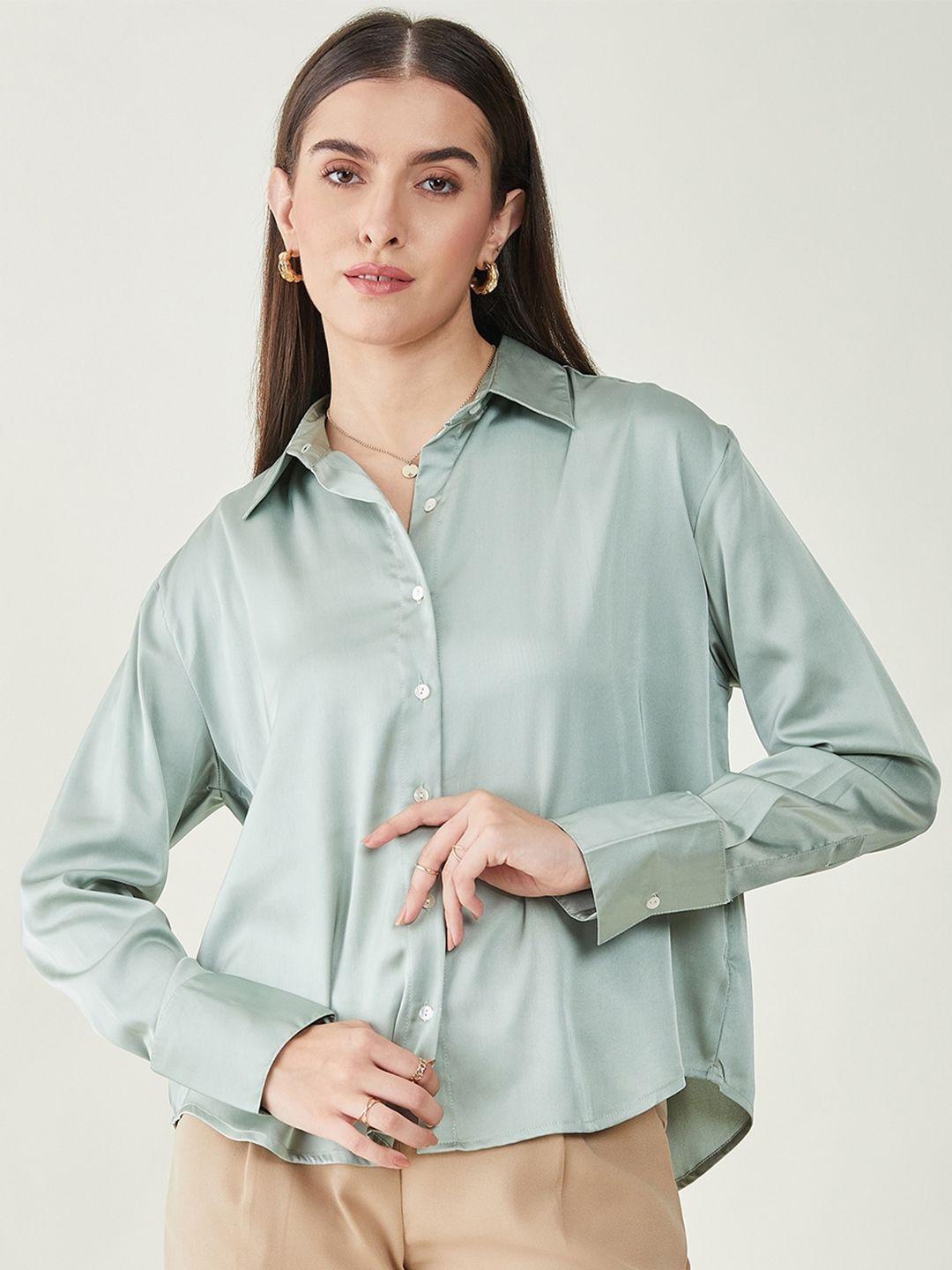 june & harry relaxed satin party shirt