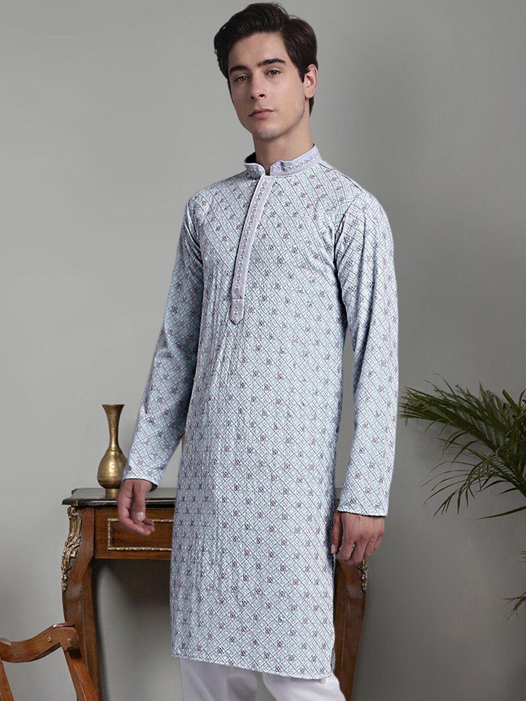 jompers embroidered mandarin collar kurta