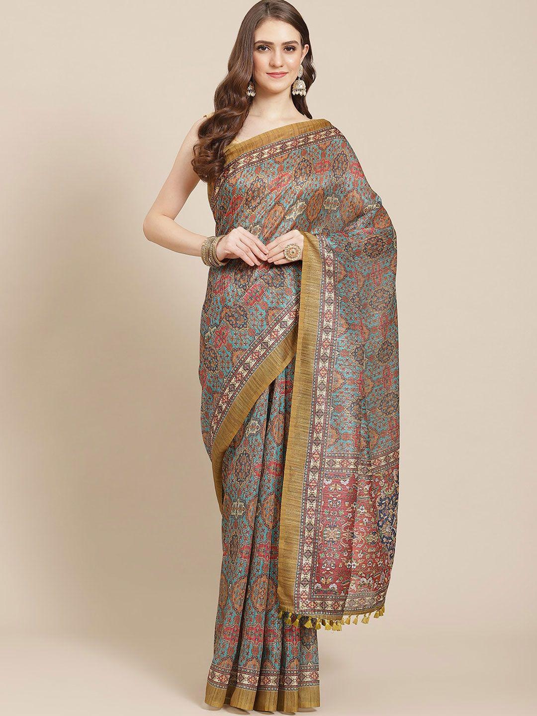 mitera geometric printed kanjeevaram saree