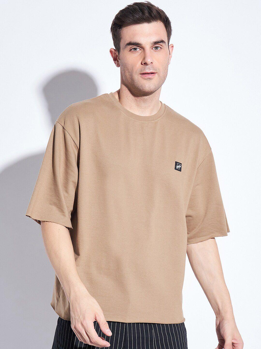 fugazee drop-shoulder sleeves cotton oversized t-shirt