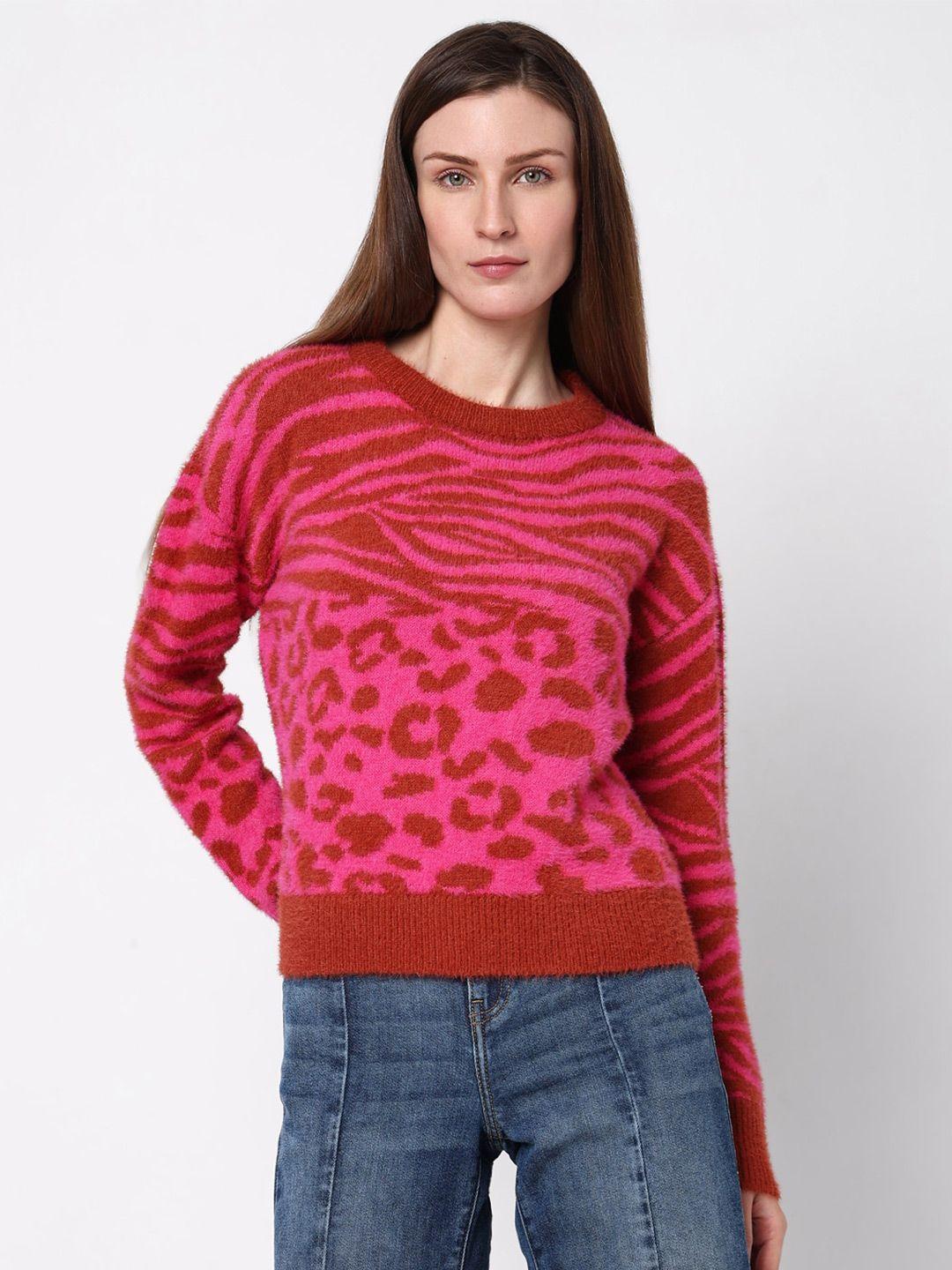 vero moda animal printed pullover