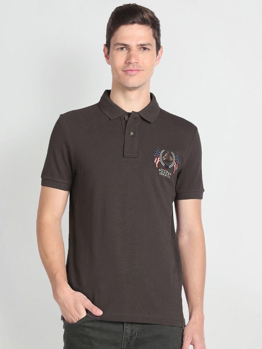 u.s. polo assn. denim co. polo collar slim fit t-shirt