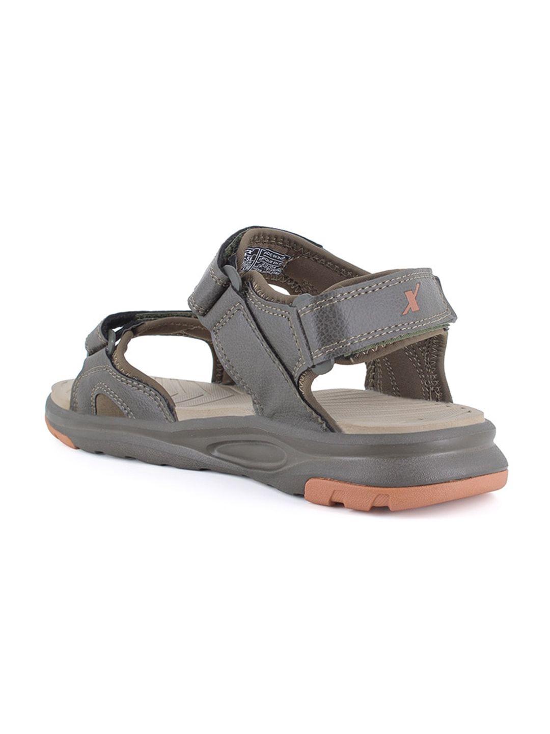 sparx men textured sport sandals with velcro closure