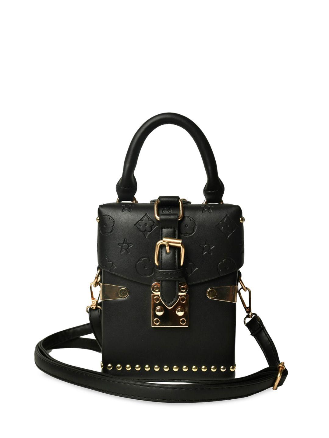 inkmilan structured sling bag with buckle detail