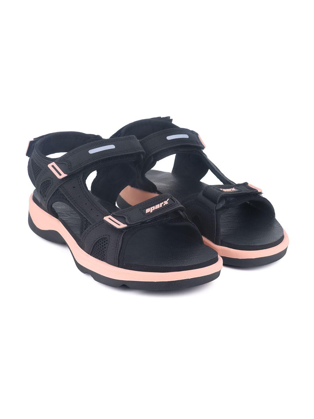 sparx men textured sport sandals with velcro closure