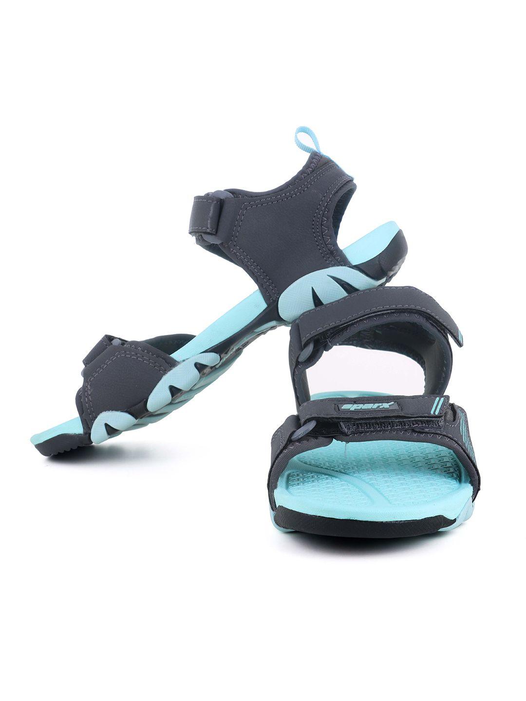 sparx men textured sport sandals with velcro closure