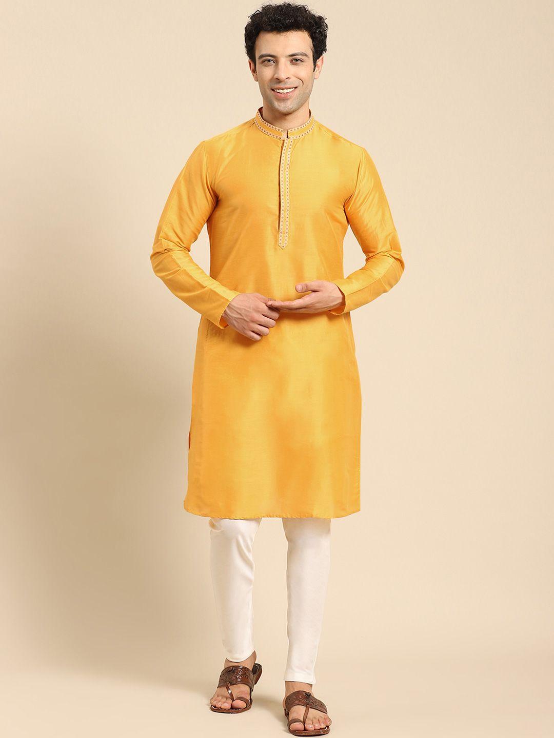 anouk mandarin collar straight kurta