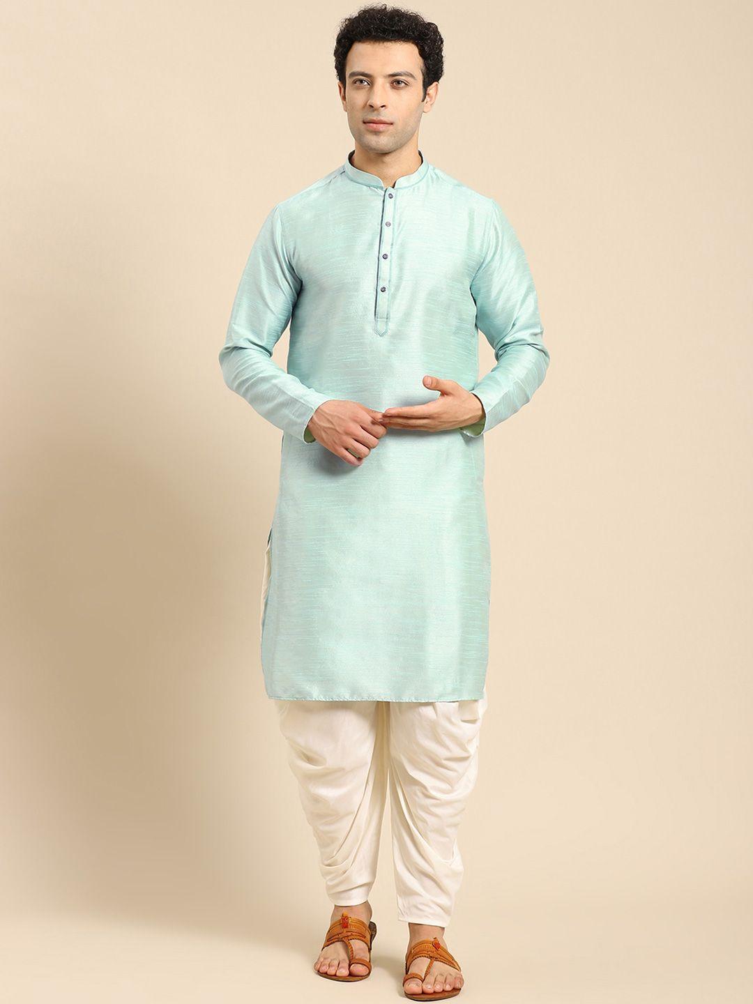 anouk mandarin collar jacquard kurta