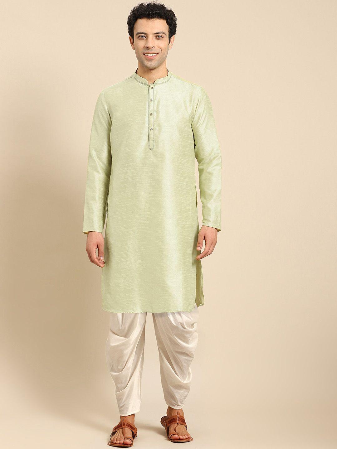 anouk mandarin collar jacquard straight kurta