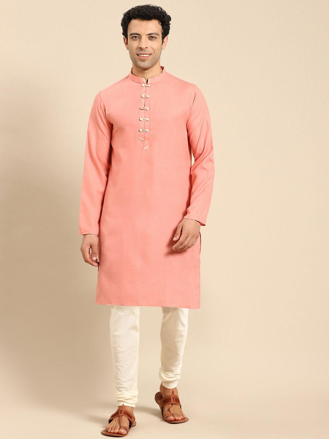 anouk mandarin collar straight kurta