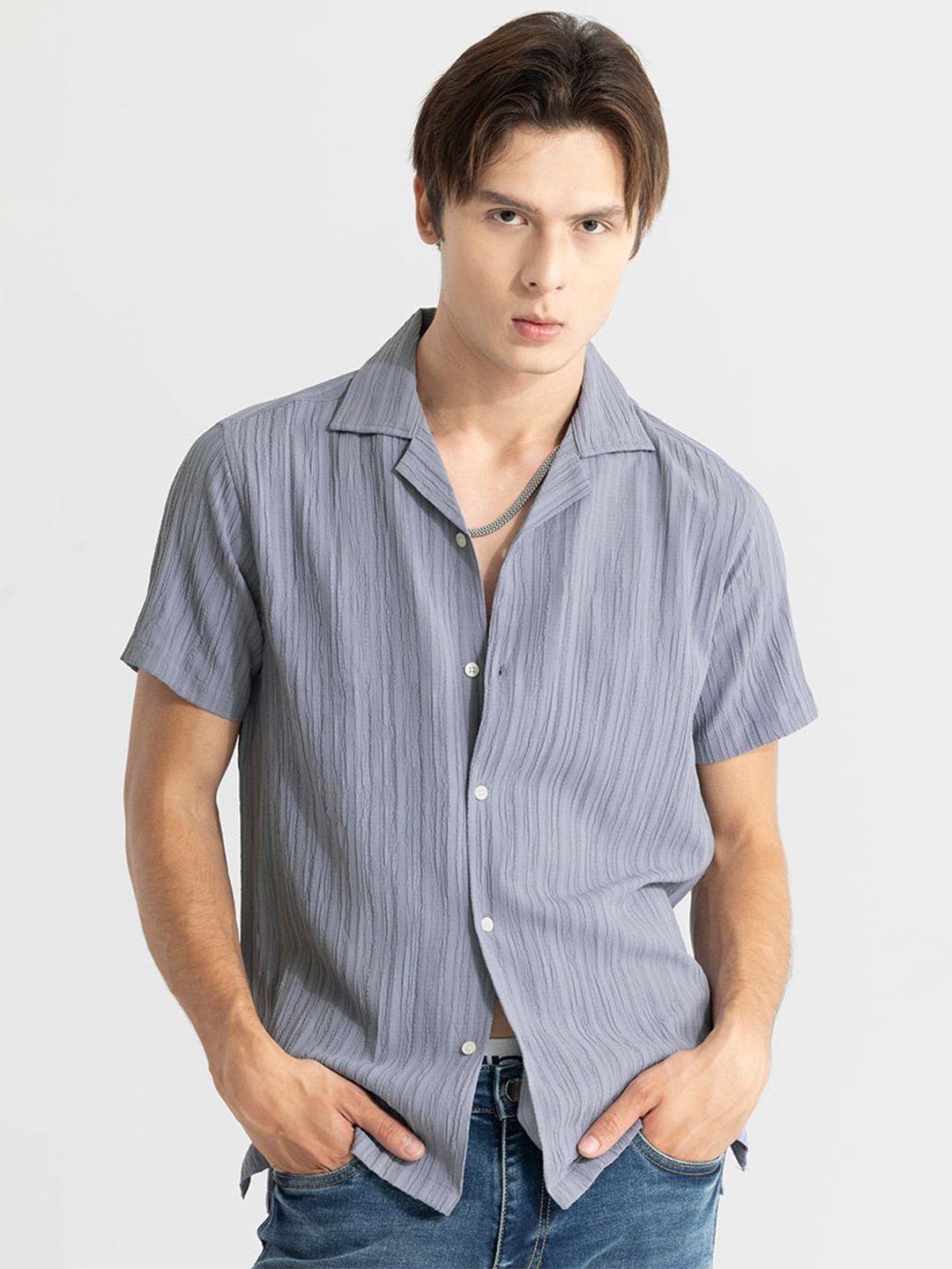 snitch classic striped cotton shirt