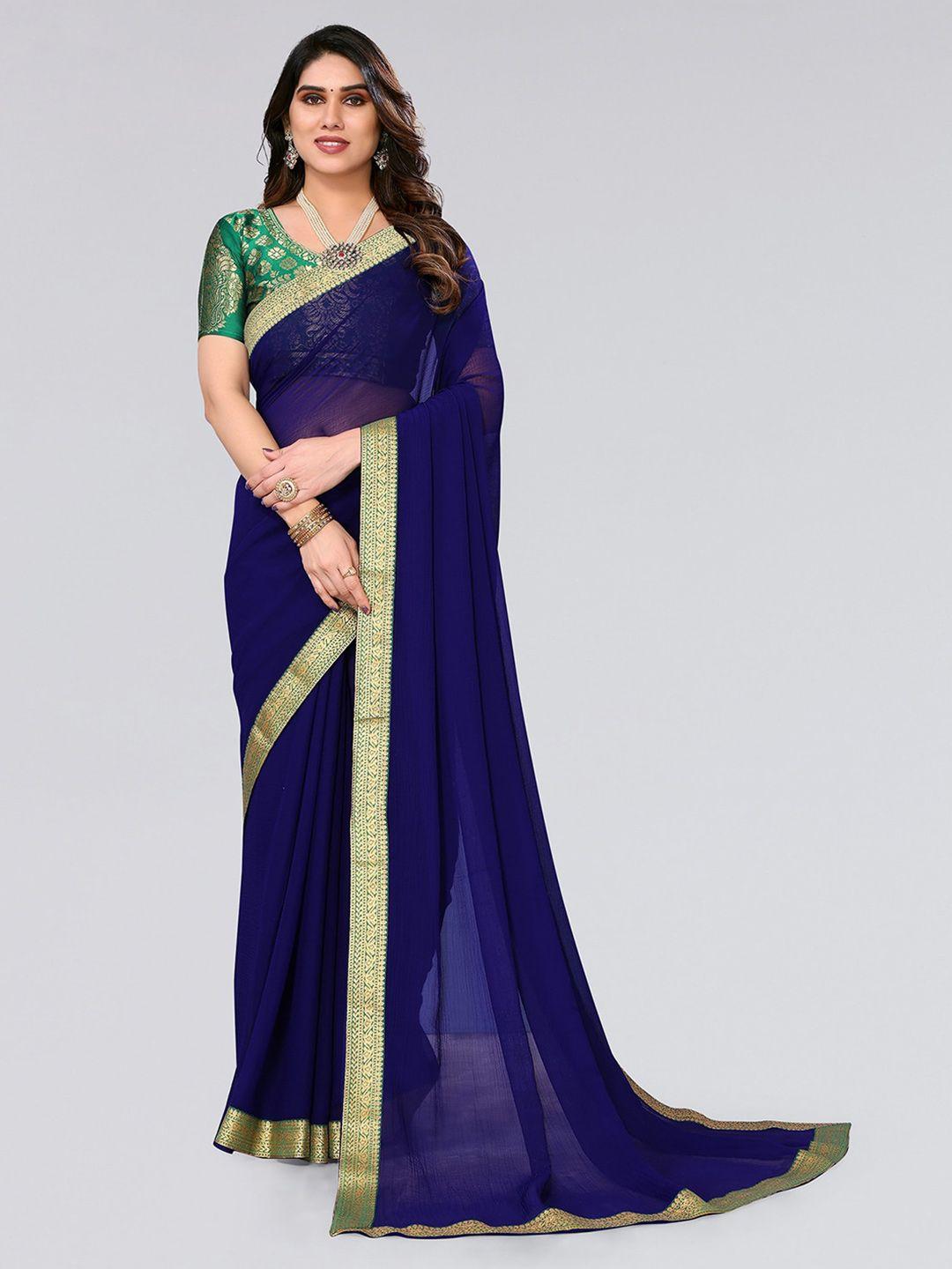 siril zari poly chiffon saree