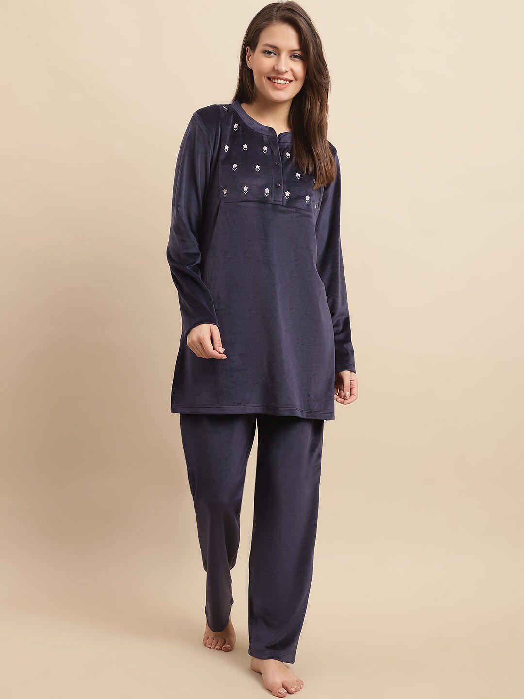 kanvin floral print night suit