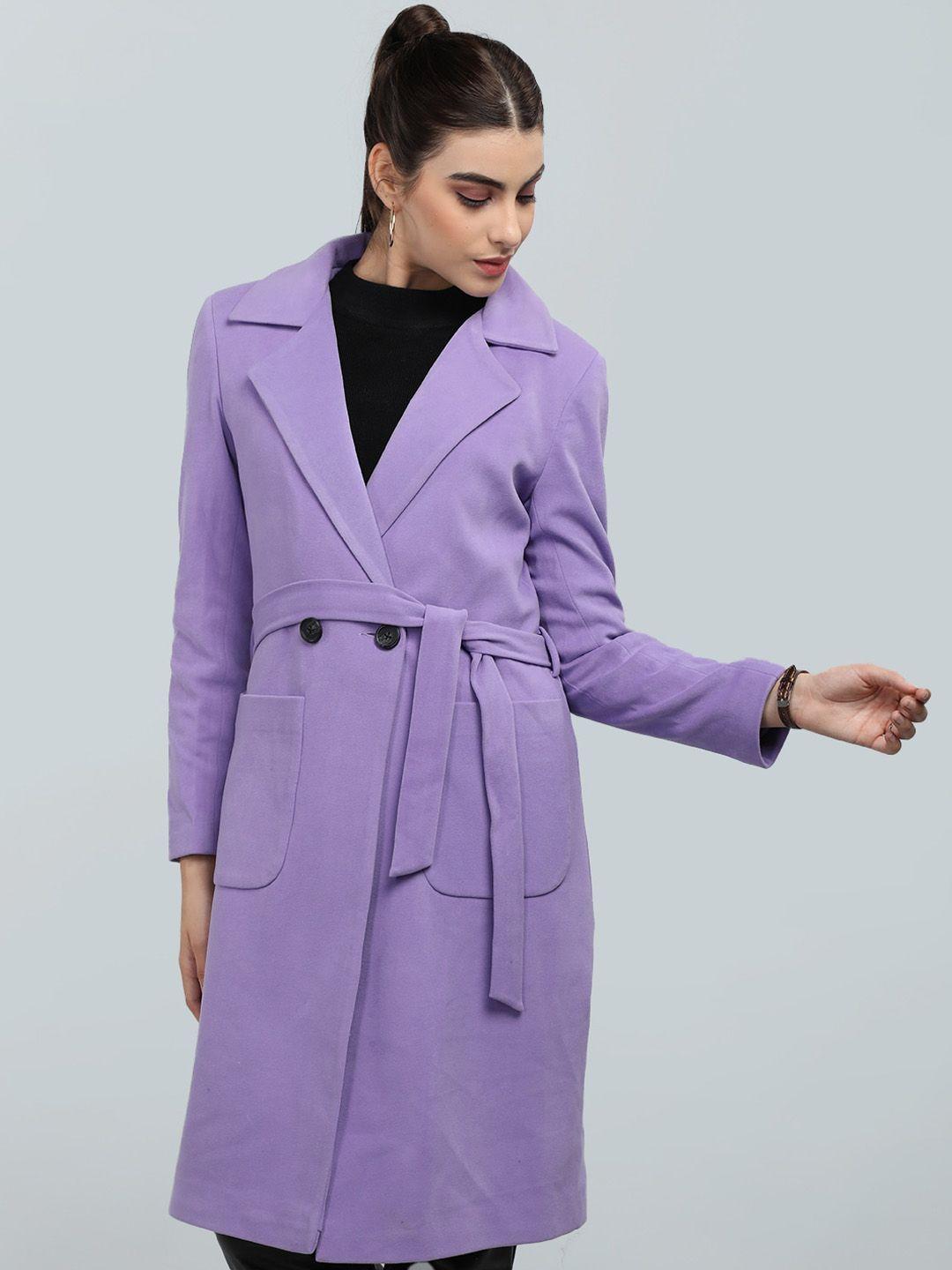 dlanxa double breasted woolen trench coat