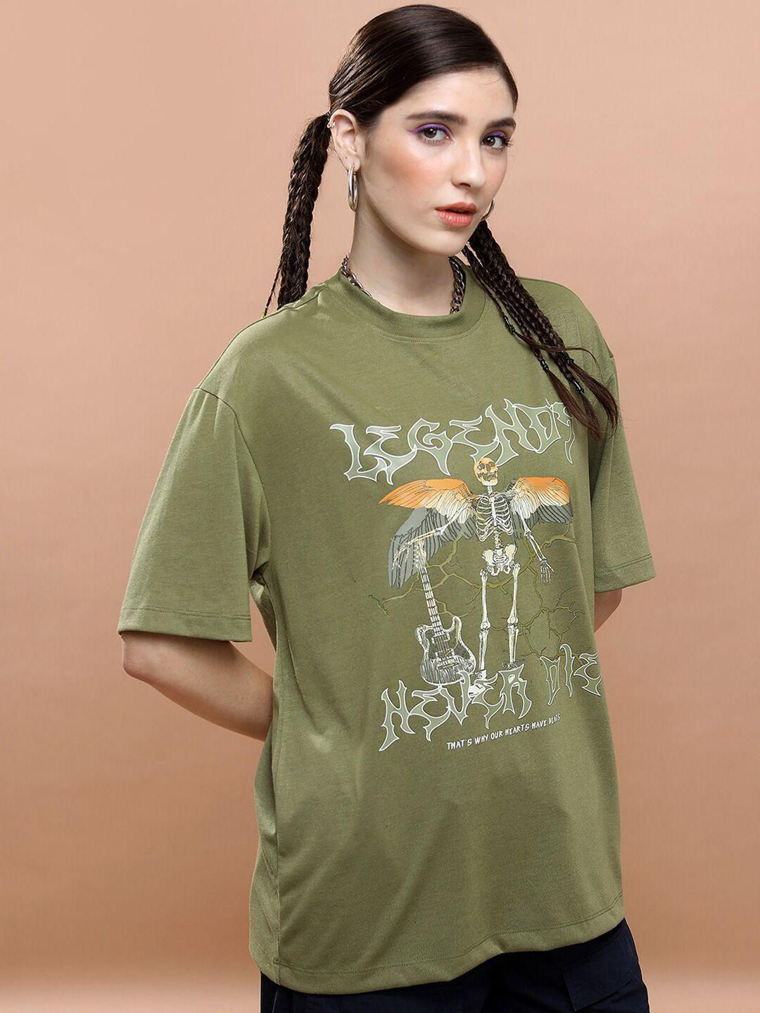 highlander unisex green printed t-shirt