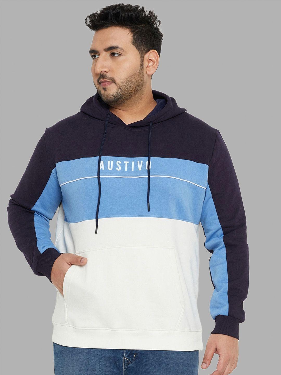 austivo colourblocked hooded pullover