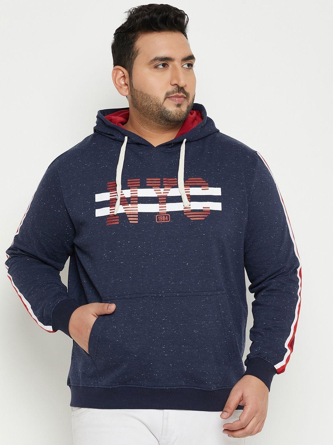 austivo printed hooded sweatshirt