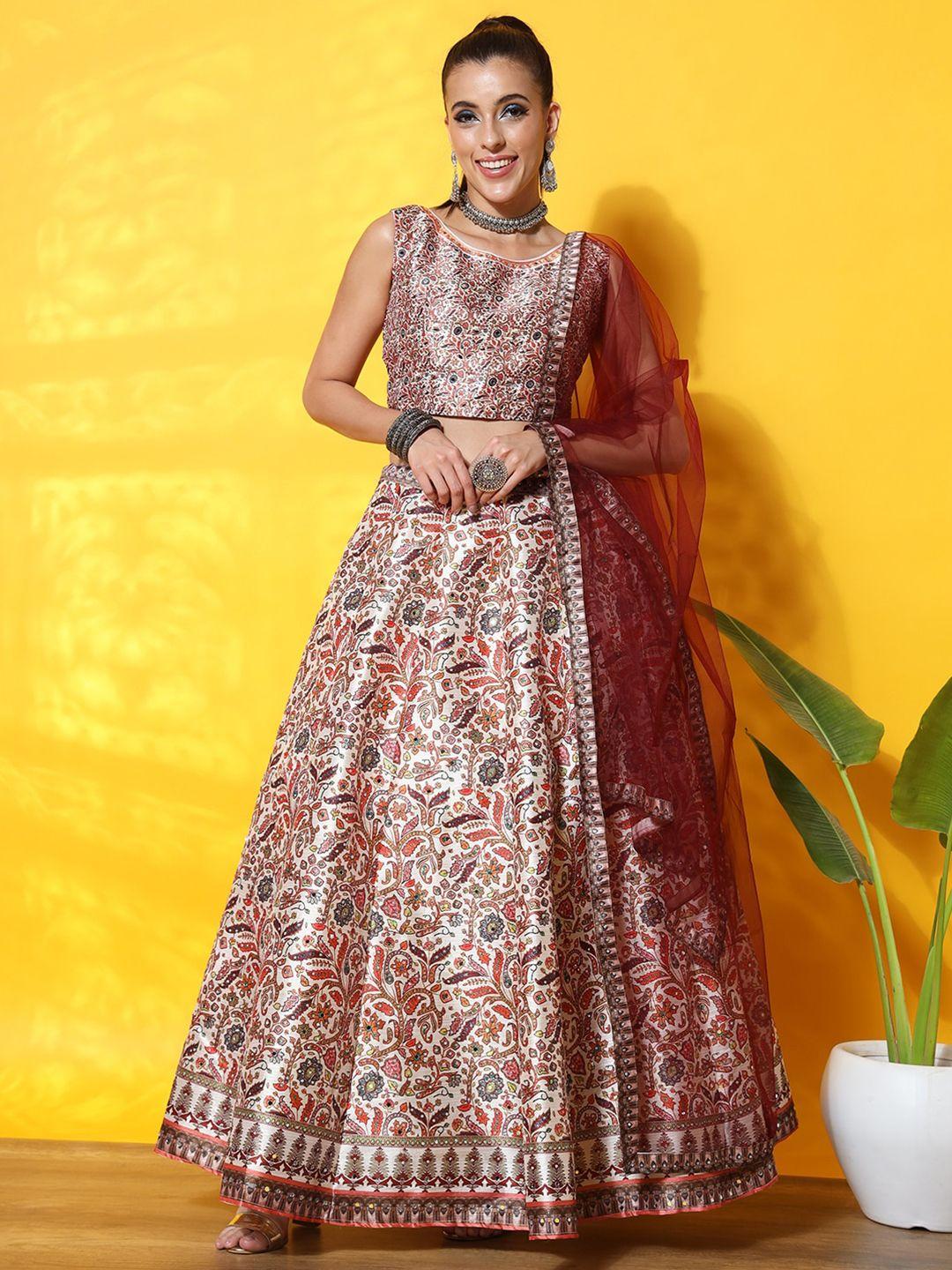 chhabra 555 digital printed lehenga & blouse with dupatta