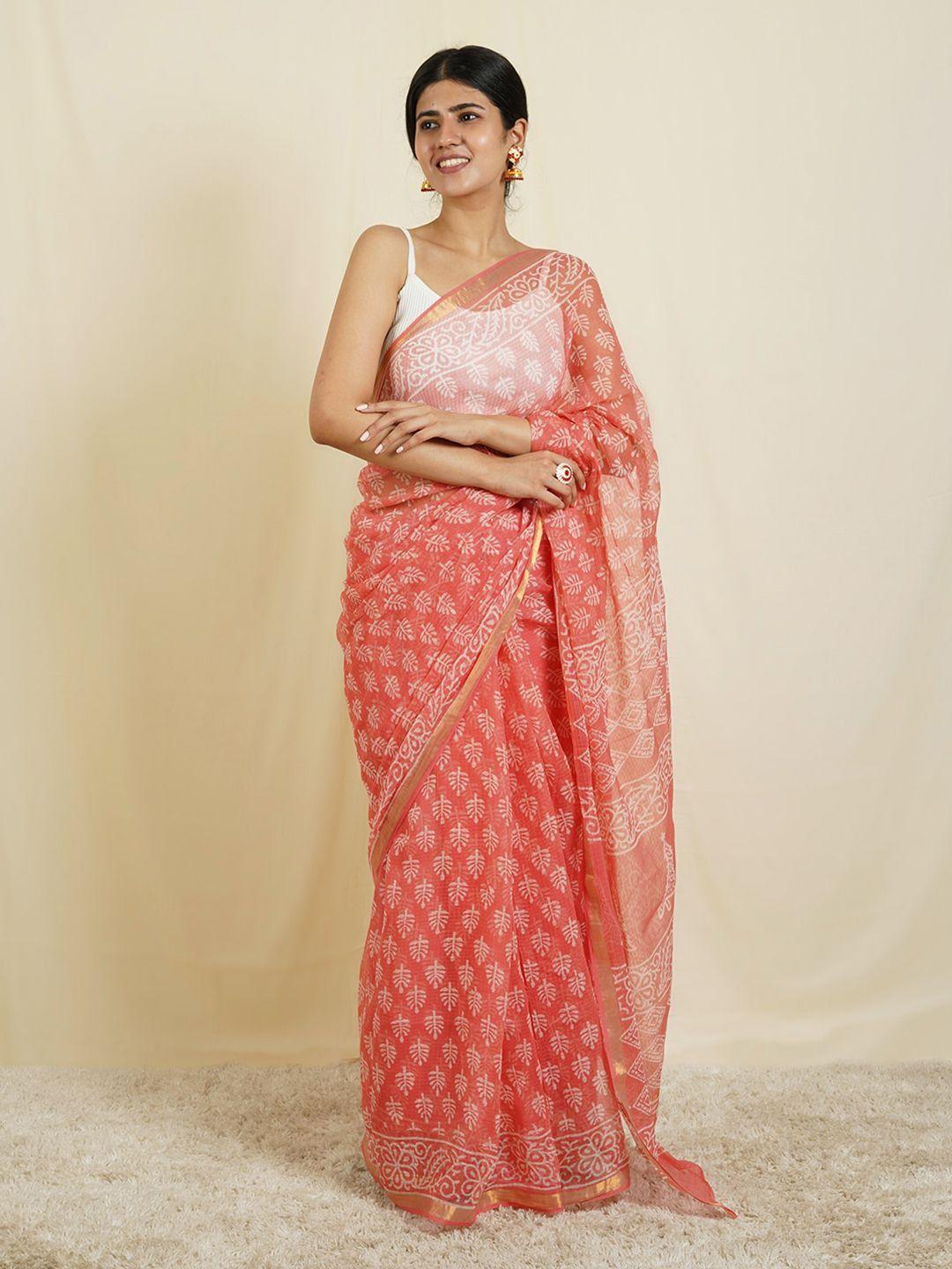 teejh ethnic motifs printed kota saree