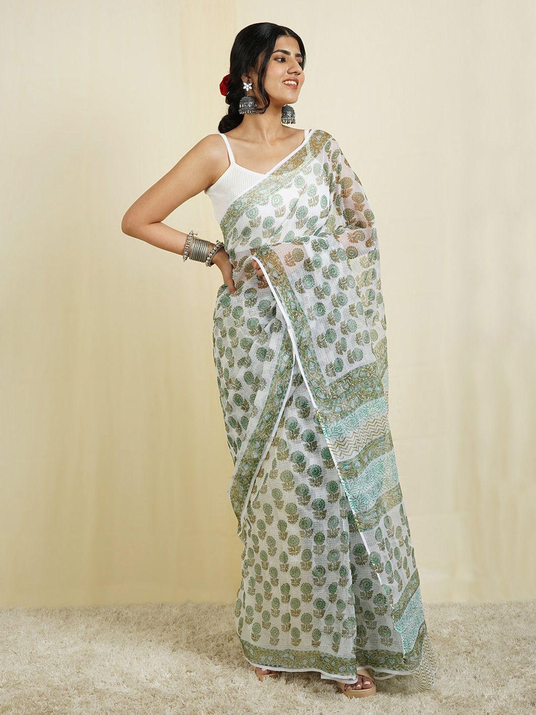 teejh ethnic motifs printed kota saree