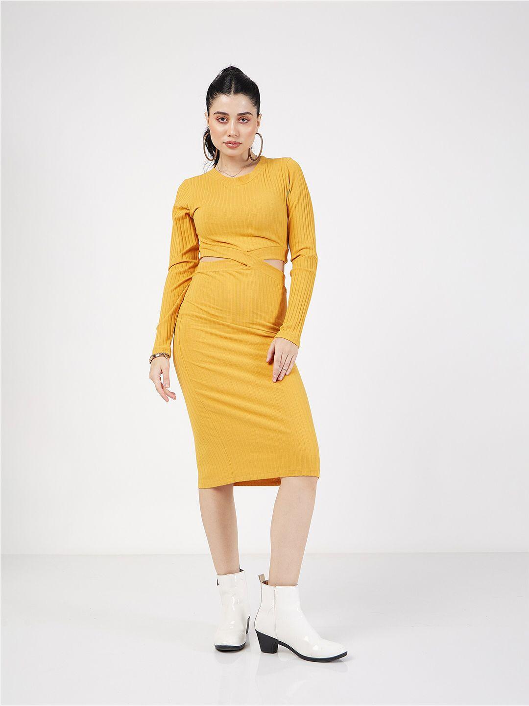 sassafras cut-out detail bodycon dress