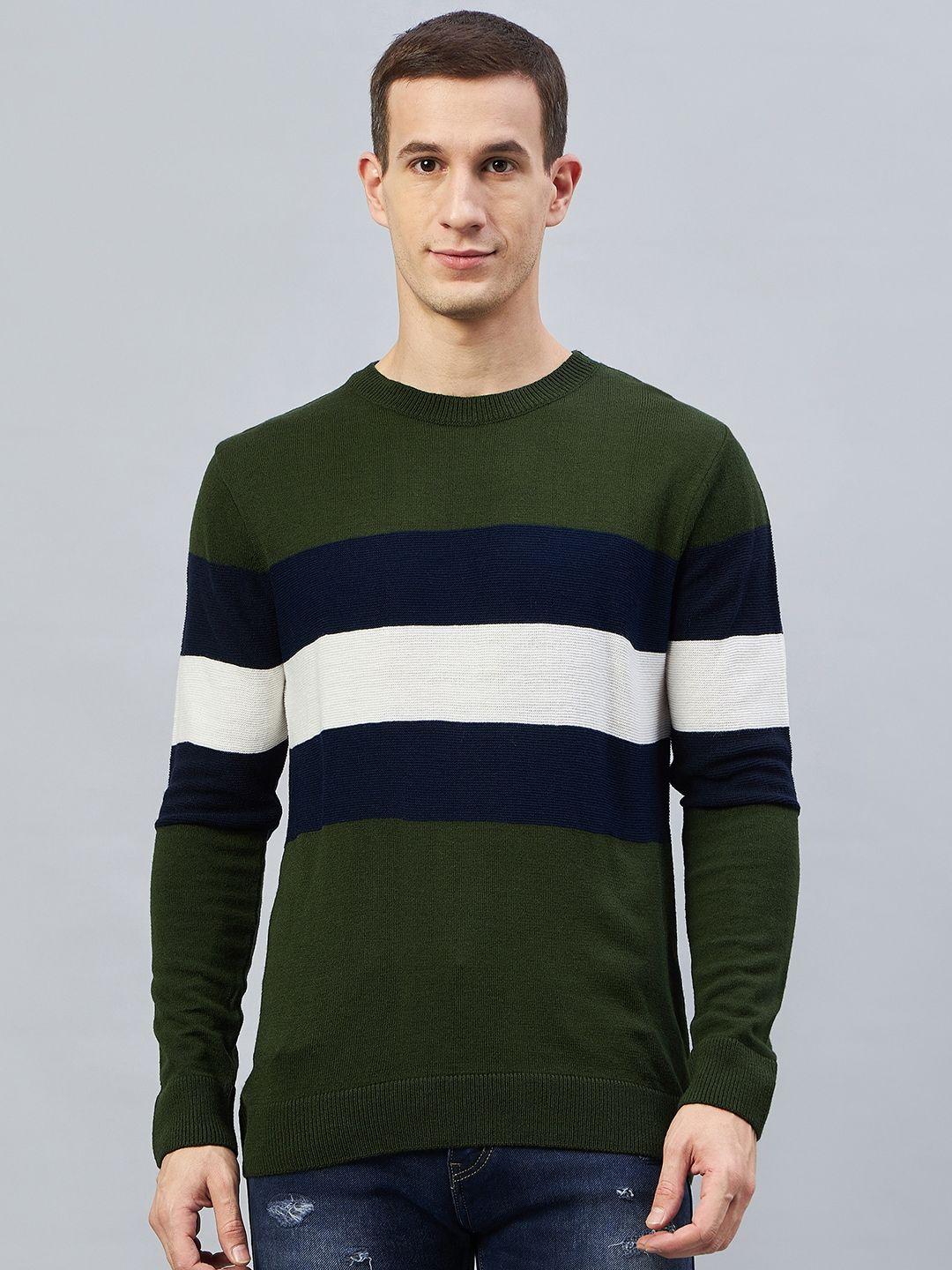 club york colourblocked acrylic pullover