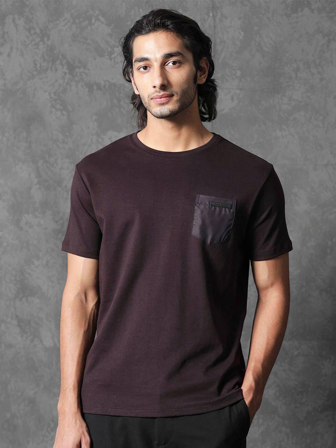 rare rabbit round neck slim fit cotton casual t-shirt