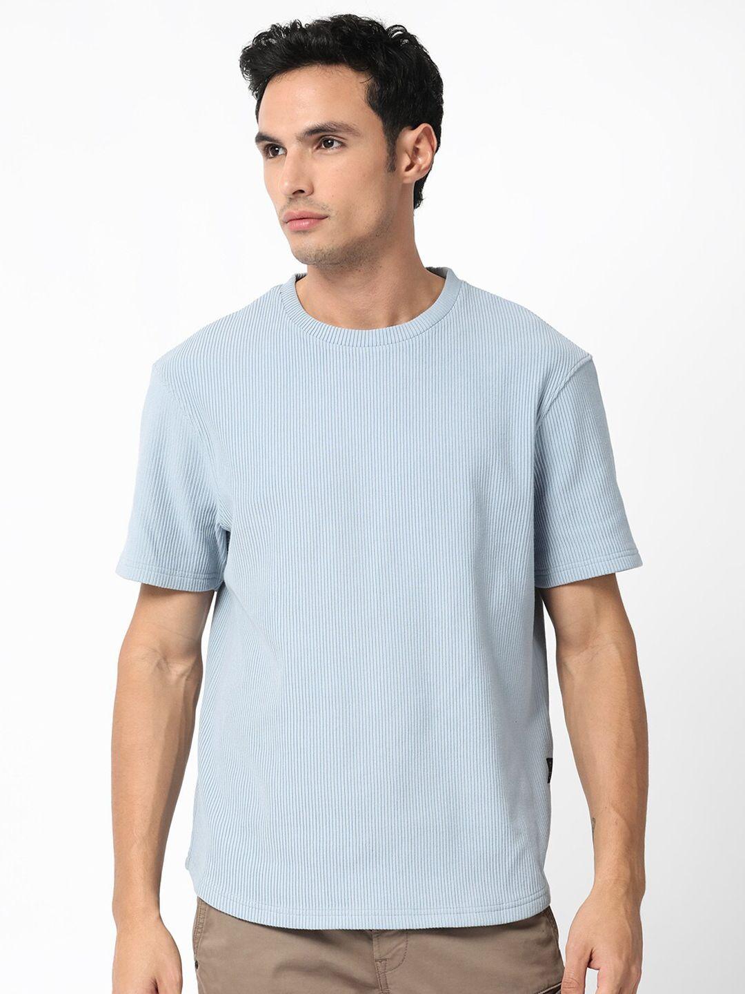 rare rabbit round neck slim fit cotton casual t-shirt