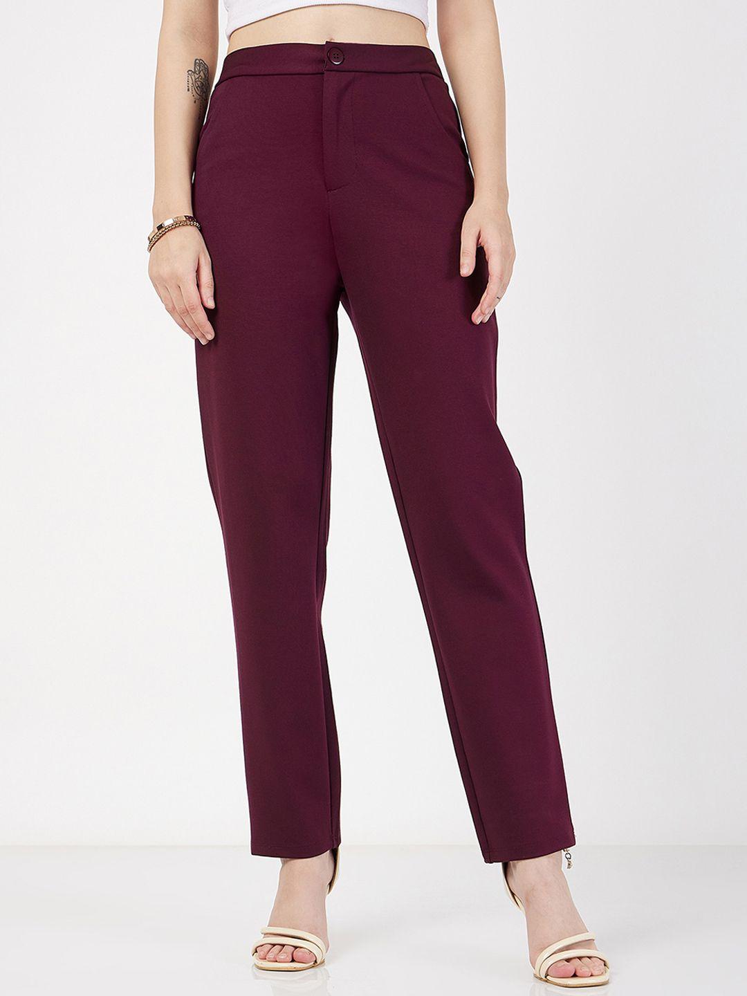 sassafras women slim fit trousers