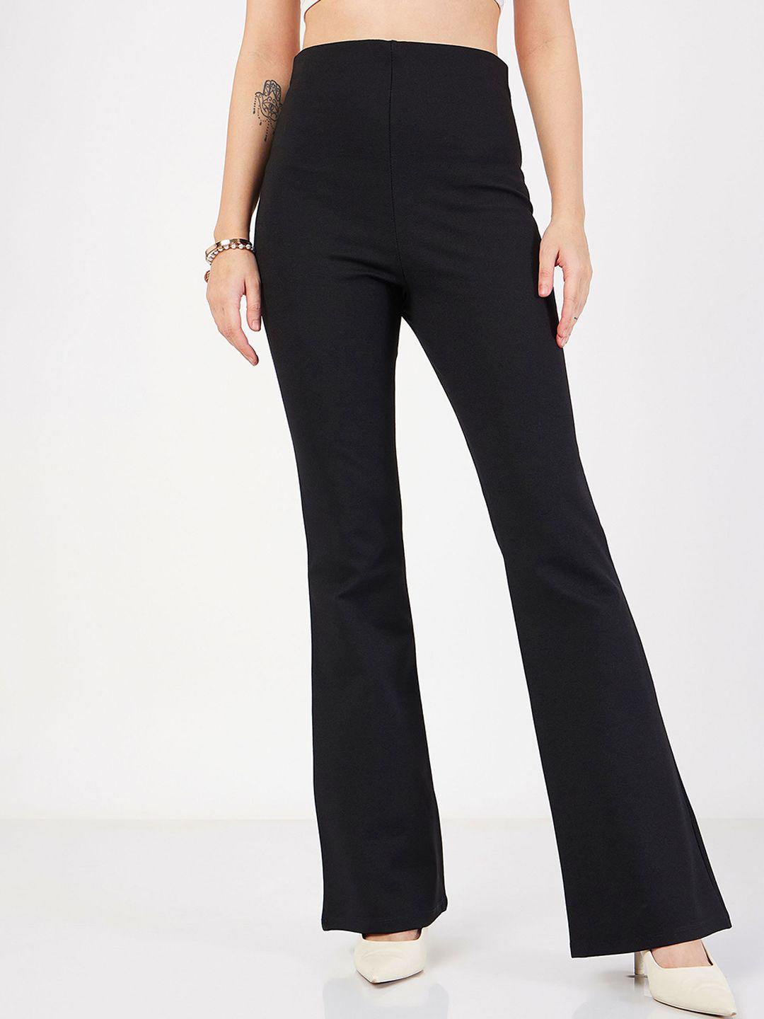 sassafras women slim fit bootcut trousers